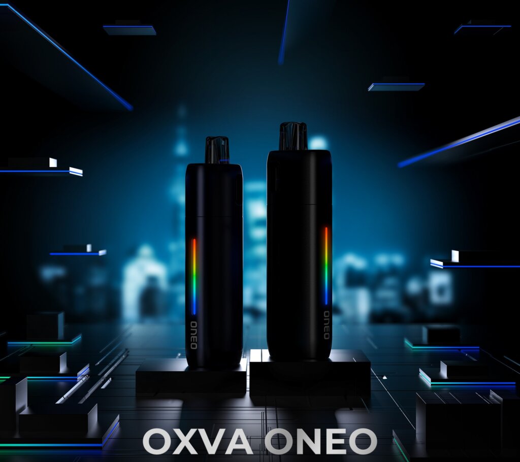 OXVA stylish vaping device with customisable RGB lights