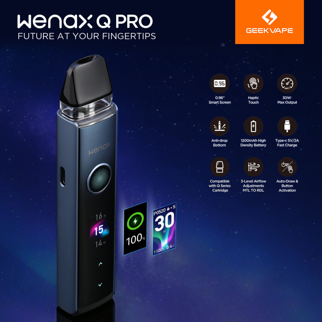 Geekvape Wenx Q Pro Kit features