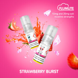 Flumlite Strawberry Burst Nic Salt E-Liquid at SteelFogg UK Ltd in Sheffield