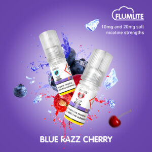 Flumlite Blue Razz Cherry Nic Salt at SteelFogg UK Ltd