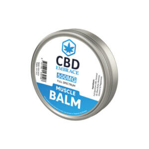 CBD Embrace 500mg Full Spectrum CBD Muscle Balm available at SteelFogg UK