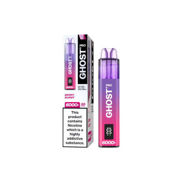 20mg Ghost Pro 6000+ Disposable Vapes Bars - Image 10