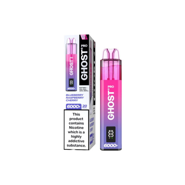 20mg Ghost Pro 6000+ Disposable Vapes Bars - Image 6