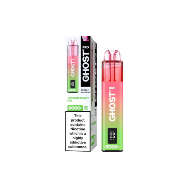 20mg Ghost Pro 6000+ Disposable Vapes Bars - Image 2