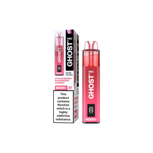 20mg Ghost Pro 6000+ Disposable Vapes Bars - Image 3