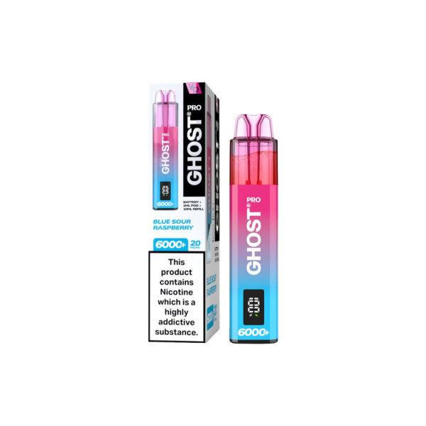 20mg Ghost Pro 6000+ Disposable Vapes Bars - Image 4