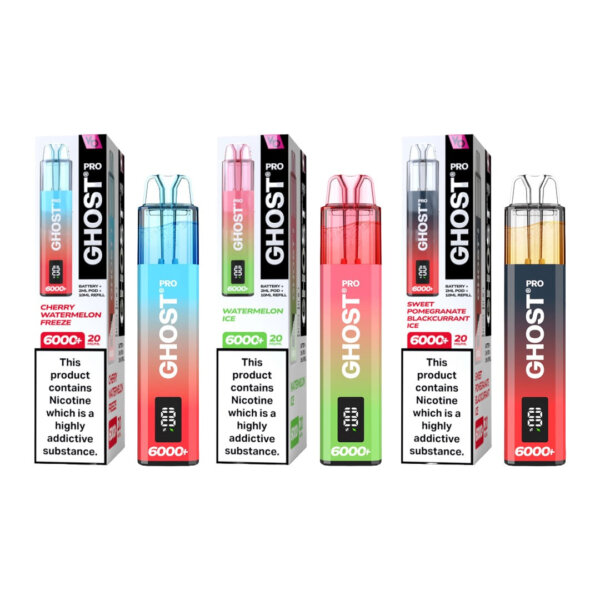 20mg Ghost Pro 6000+ Disposable Vapes Bars - Image 7